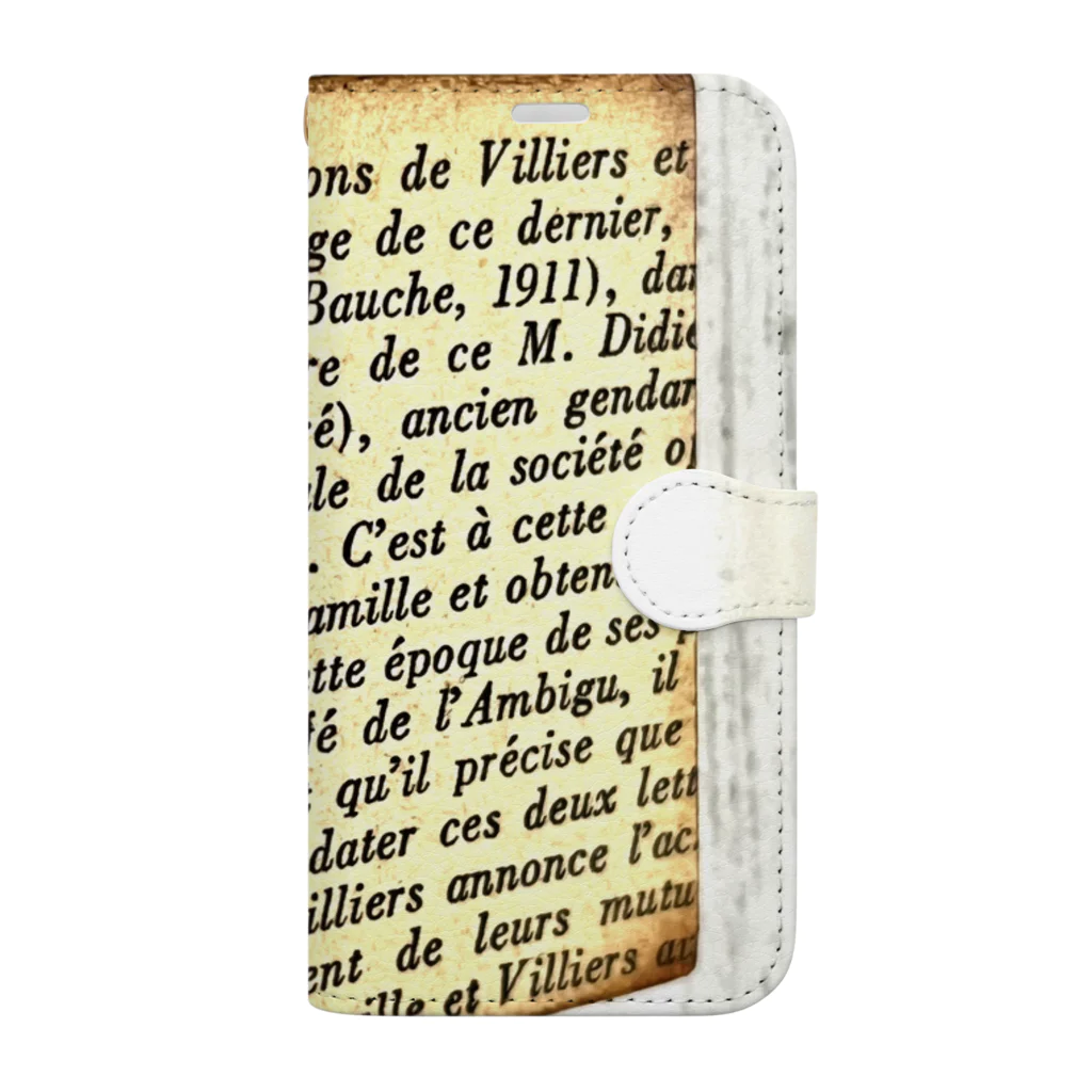bwalnutのフランスアンティーク 手帳型スマホケース