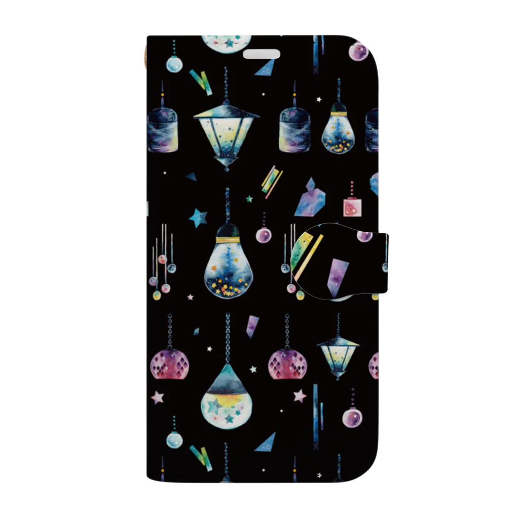 & colorsの星集めのランプ Book-Style Smartphone Case