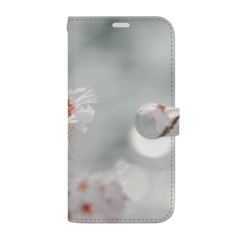 “すずめのおみせ” SUZURI店の春の風、春の光。 Book-Style Smartphone Case