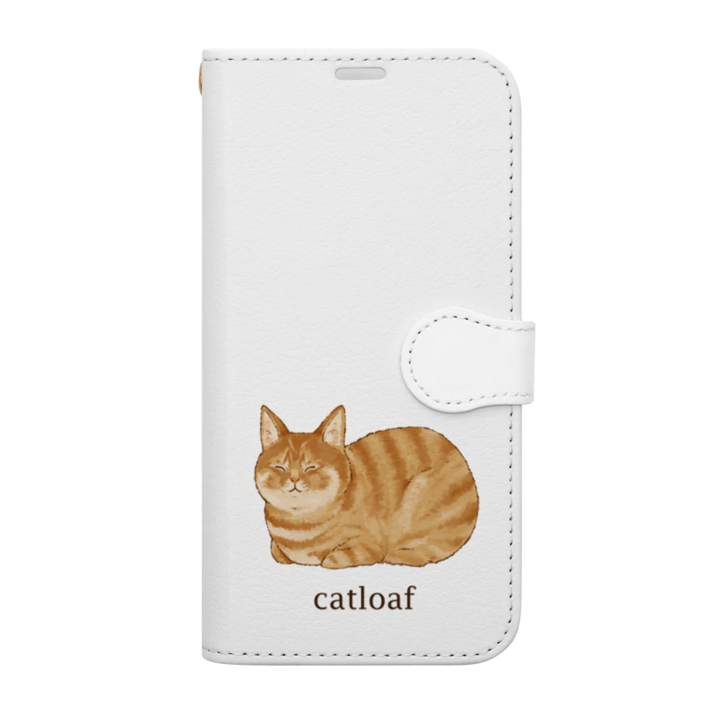 継続支援プラスタのcatloaf 手帳型スマホケース