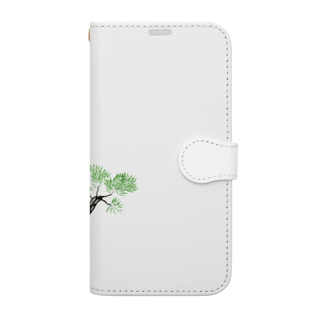 文様動物園 Pattern Zoo Museum shopの笠松 × テングザル Book-Style Smartphone Case