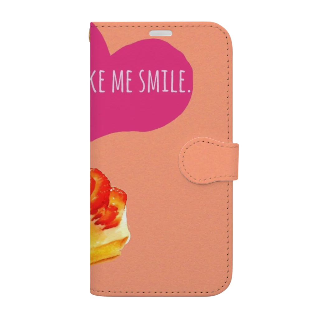 春のくまさんのYou make me smile！ Book-Style Smartphone Case