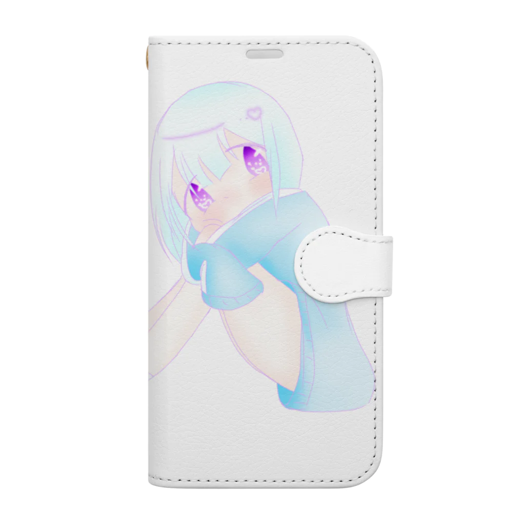 ﾓﾁｬﾓﾁｬの水色ジャージちゃん Book-Style Smartphone Case