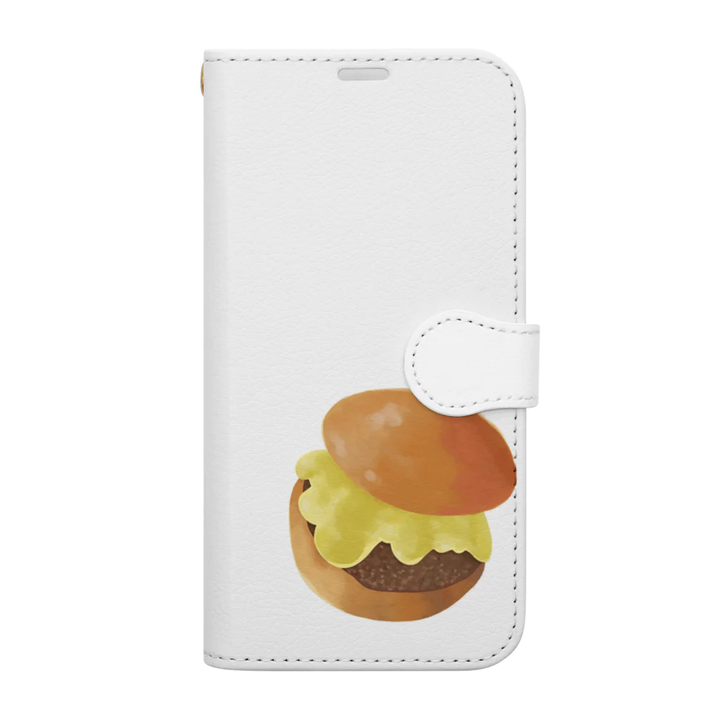 Sho_Morikawaのチーズバーガー Book-Style Smartphone Case