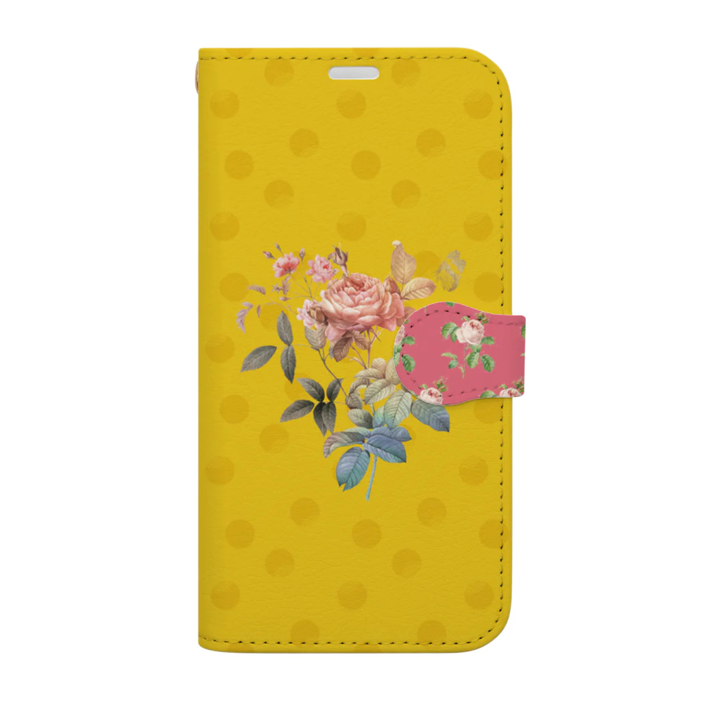Pulmo（プルモ)の【Rose&Cat】Nothing About Us Without Us スマホケース Book-Style Smartphone Case