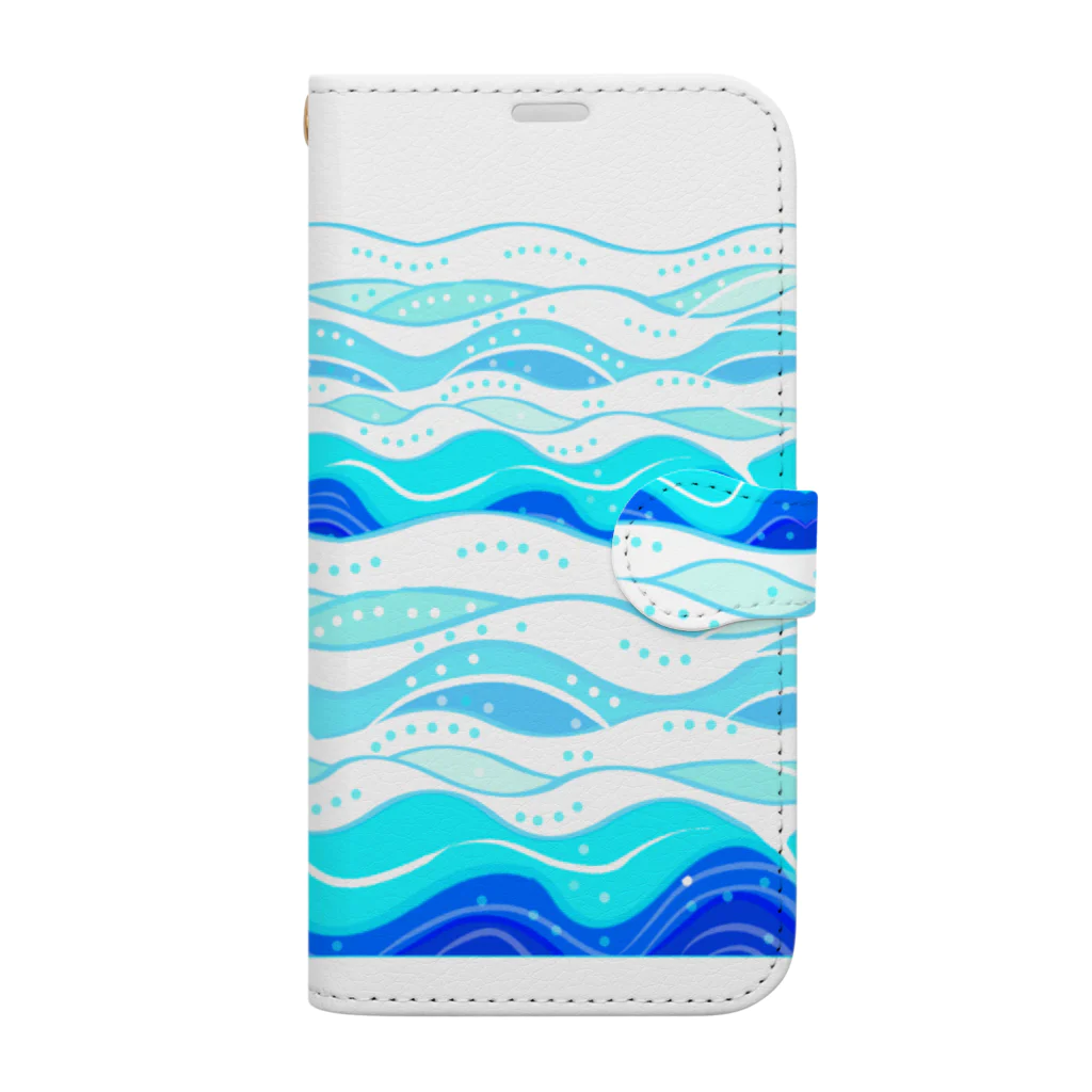 ✨🌈✨ユラクラカン🇯🇵 ✨🌈✨のSUMMER -wave- 2022 -Sea-  Book-Style Smartphone Case