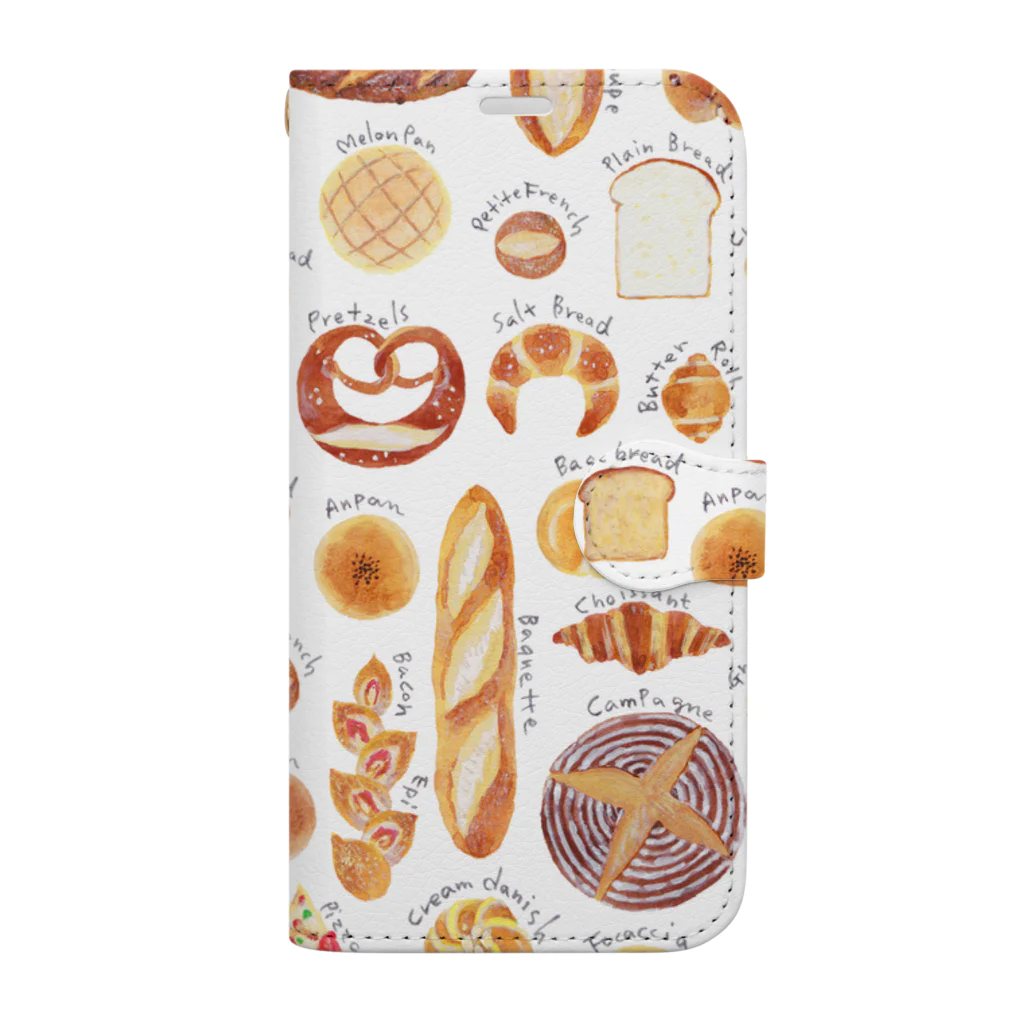 fig-treeのBAKERY_W　手帳型スマホケース Book-Style Smartphone Case