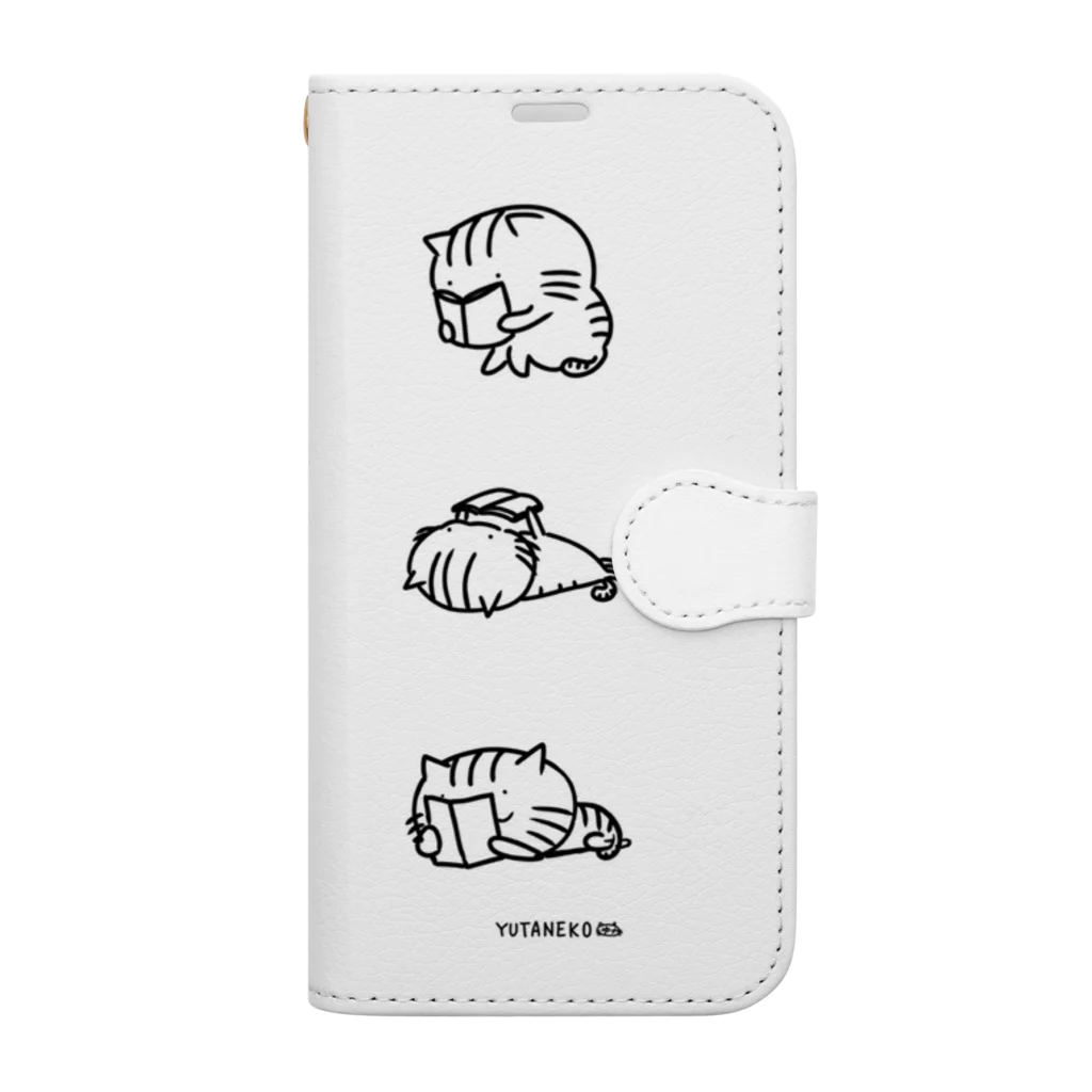 YUTANEKO公式ショップのゆたねこ「読書／ハト」 Book-Style Smartphone Case