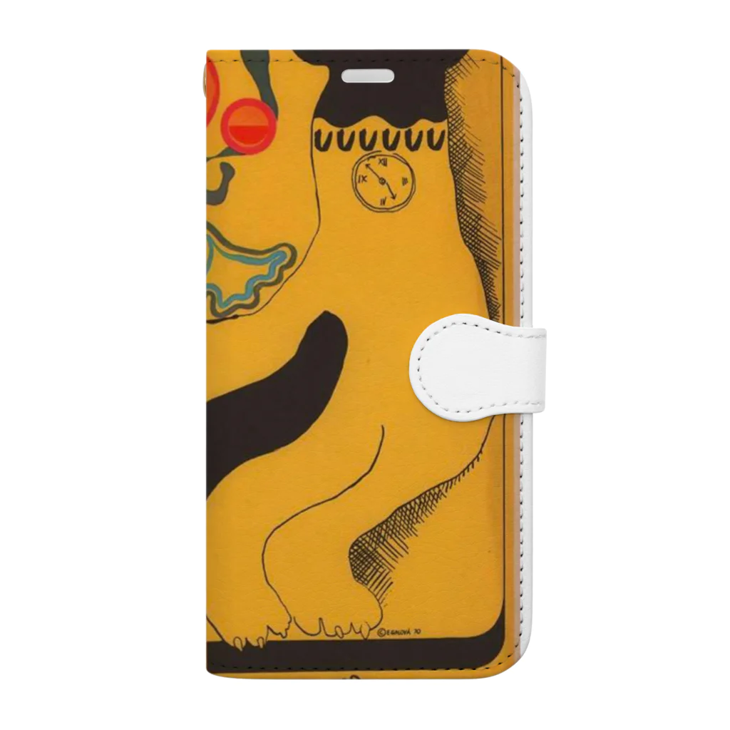 YS VINTAGE WORKSのチェコ・KOCKA（=チェコ語で猫） Book-Style Smartphone Case