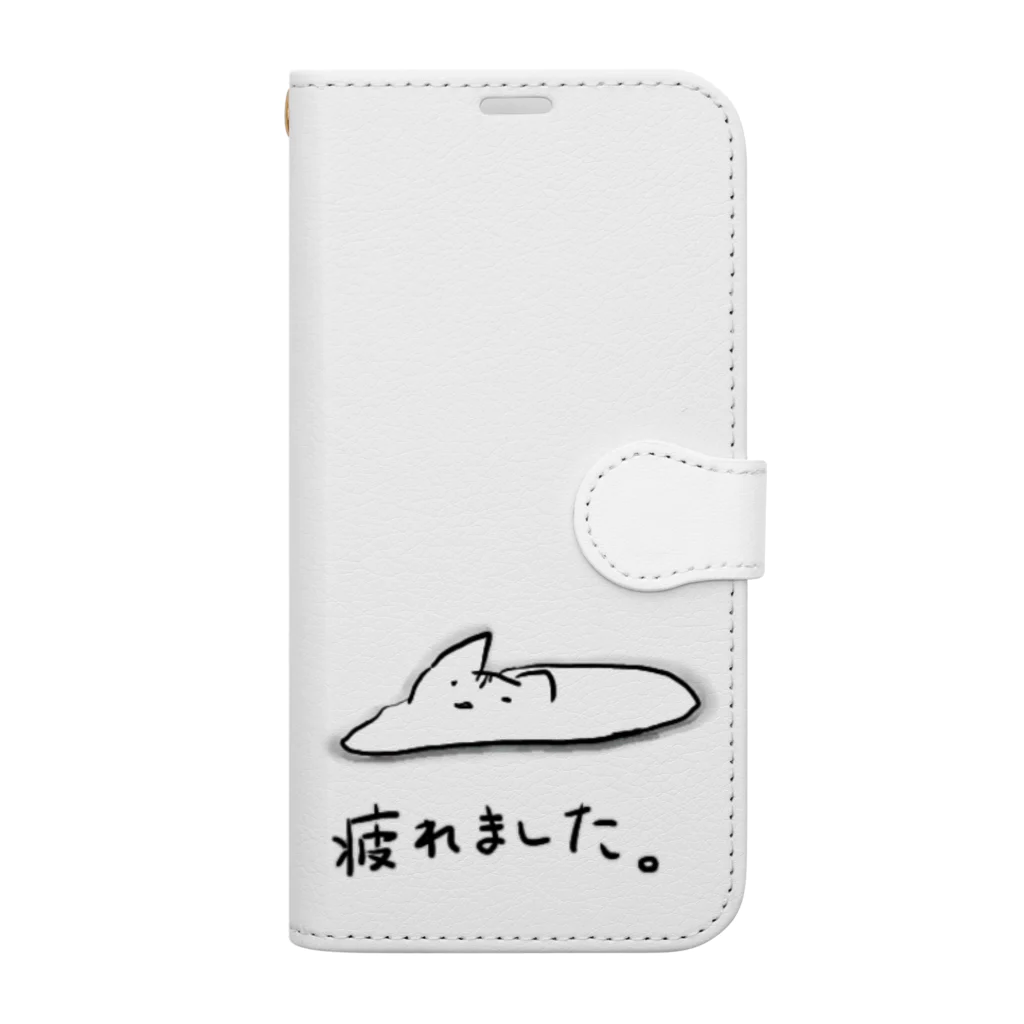 びっとの疲れてとけたねこ Book-Style Smartphone Case