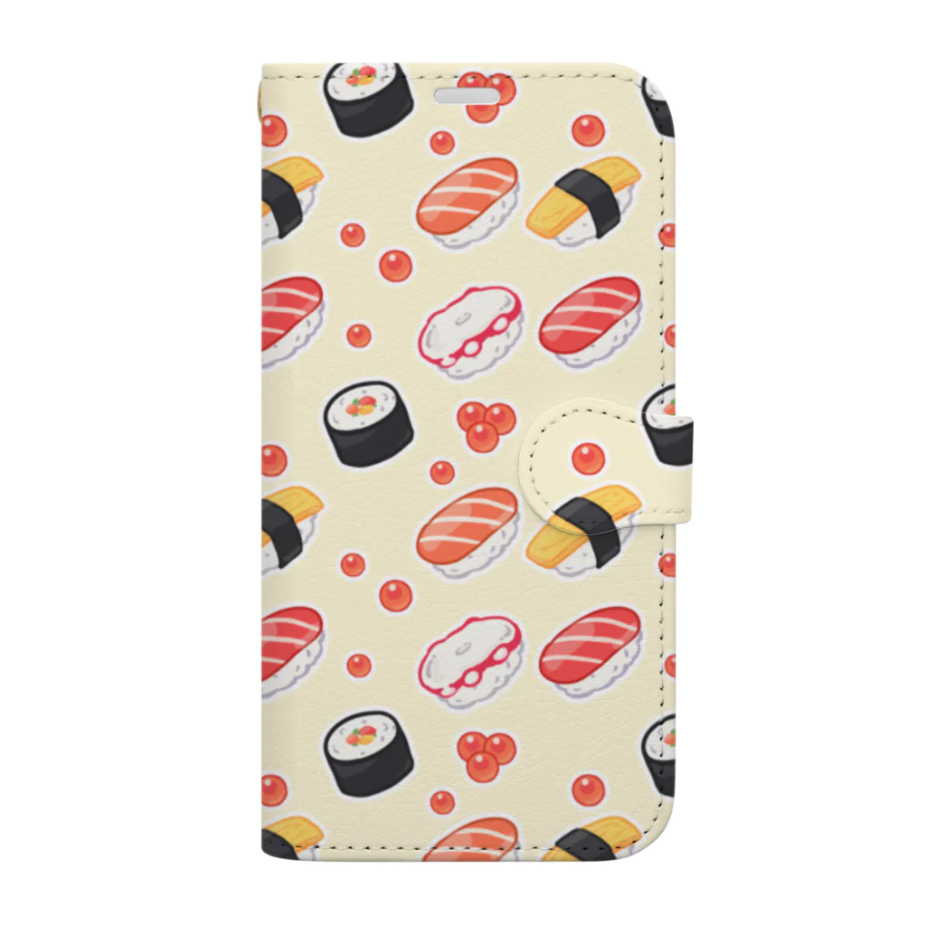 ぱ゛ちゃんのお寿司のスマホケース 手帳型スマホケース