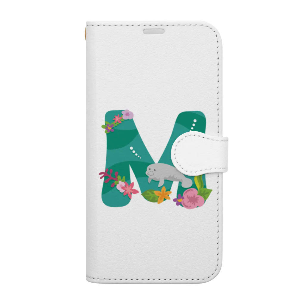 シラギク堂本舗のMはManateeのM Book-Style Smartphone Case