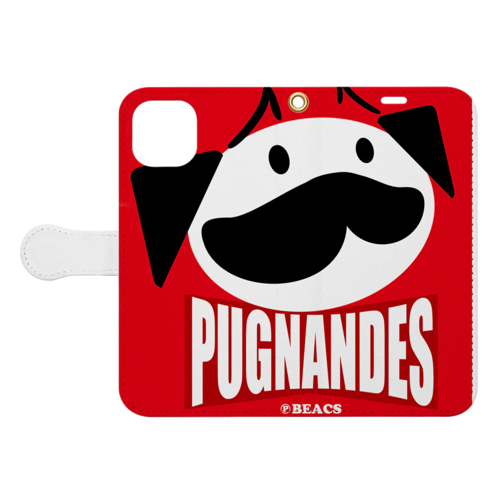 BEACSのPUGNANDES2022_Red Book-Style Smartphone Case:Opened (outside)