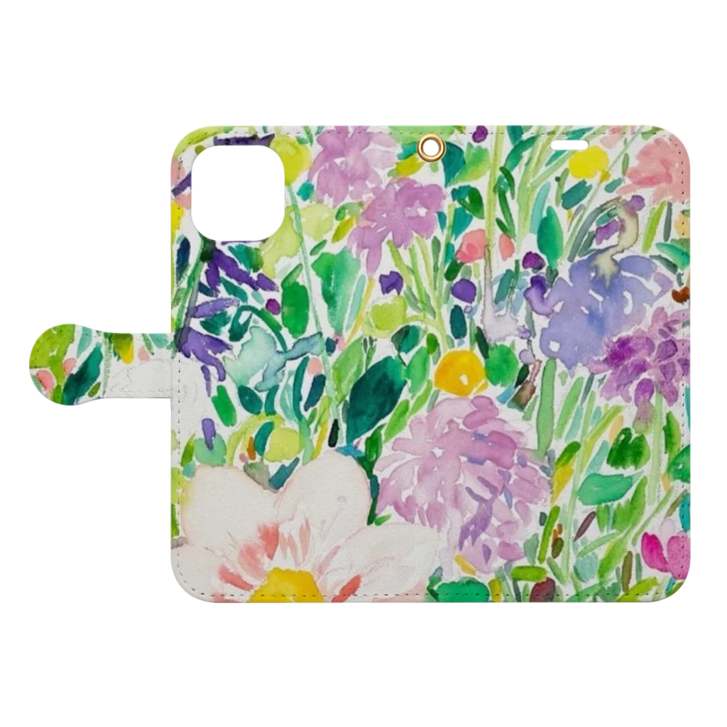 Ikumi KawanishiのWildlife Garden No.5 Book-Style Smartphone Case:Opened (outside)