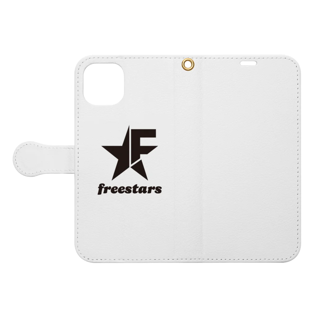 freestarsのfreestars オリジナルスマホケース 手帳型スマホケースを開いた場合(外側)