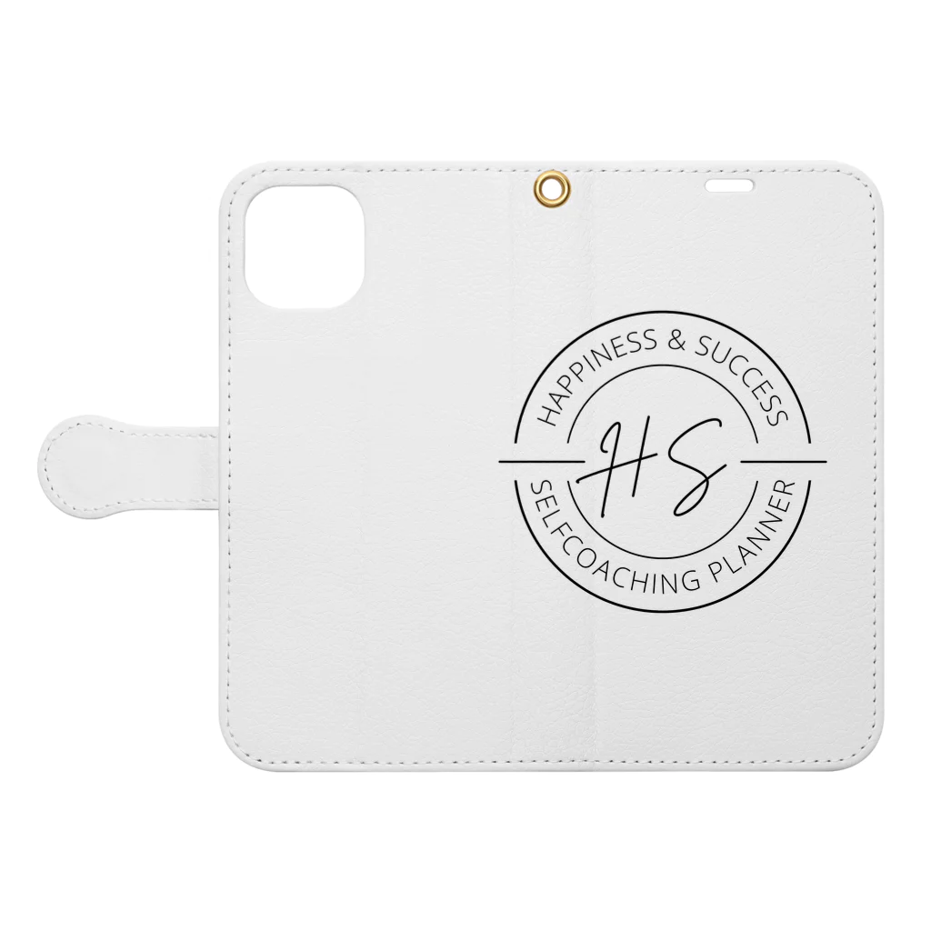 夢を叶える手帳プロジェクト［公式SHOP］のH&S Planner 公式グッズ Book-Style Smartphone Case:Opened (outside)