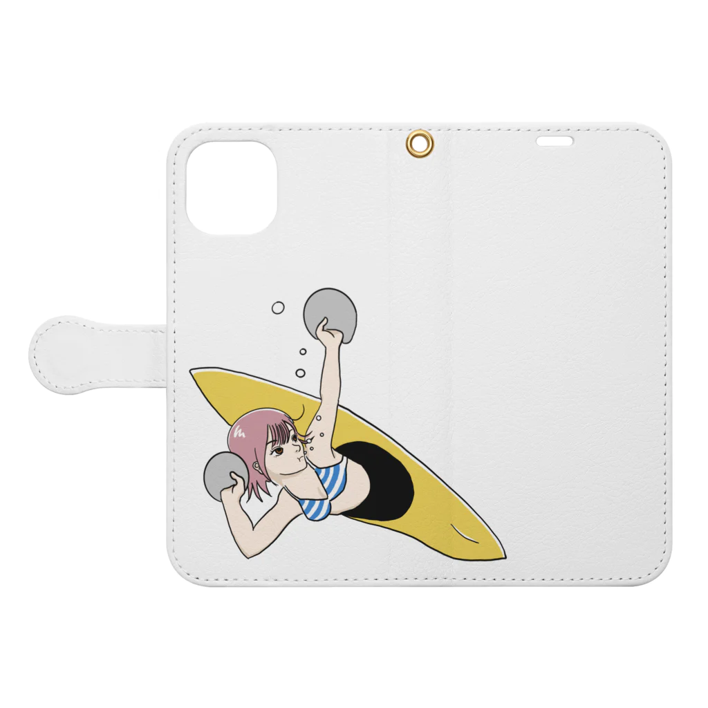 deepsterの浅井ラム Book-Style Smartphone Case:Opened (outside)