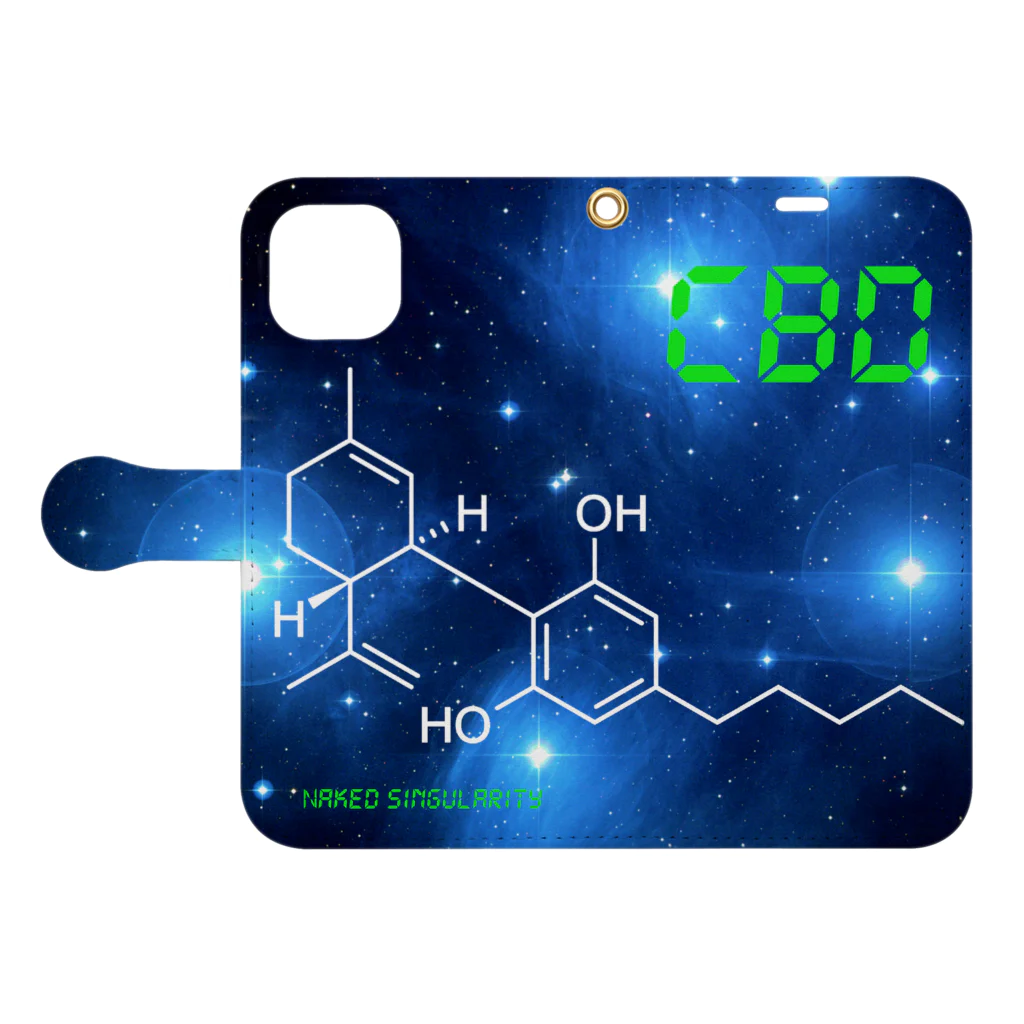 はだかのとくいてんのCannabidiol Book-Style Smartphone Case:Opened (outside)