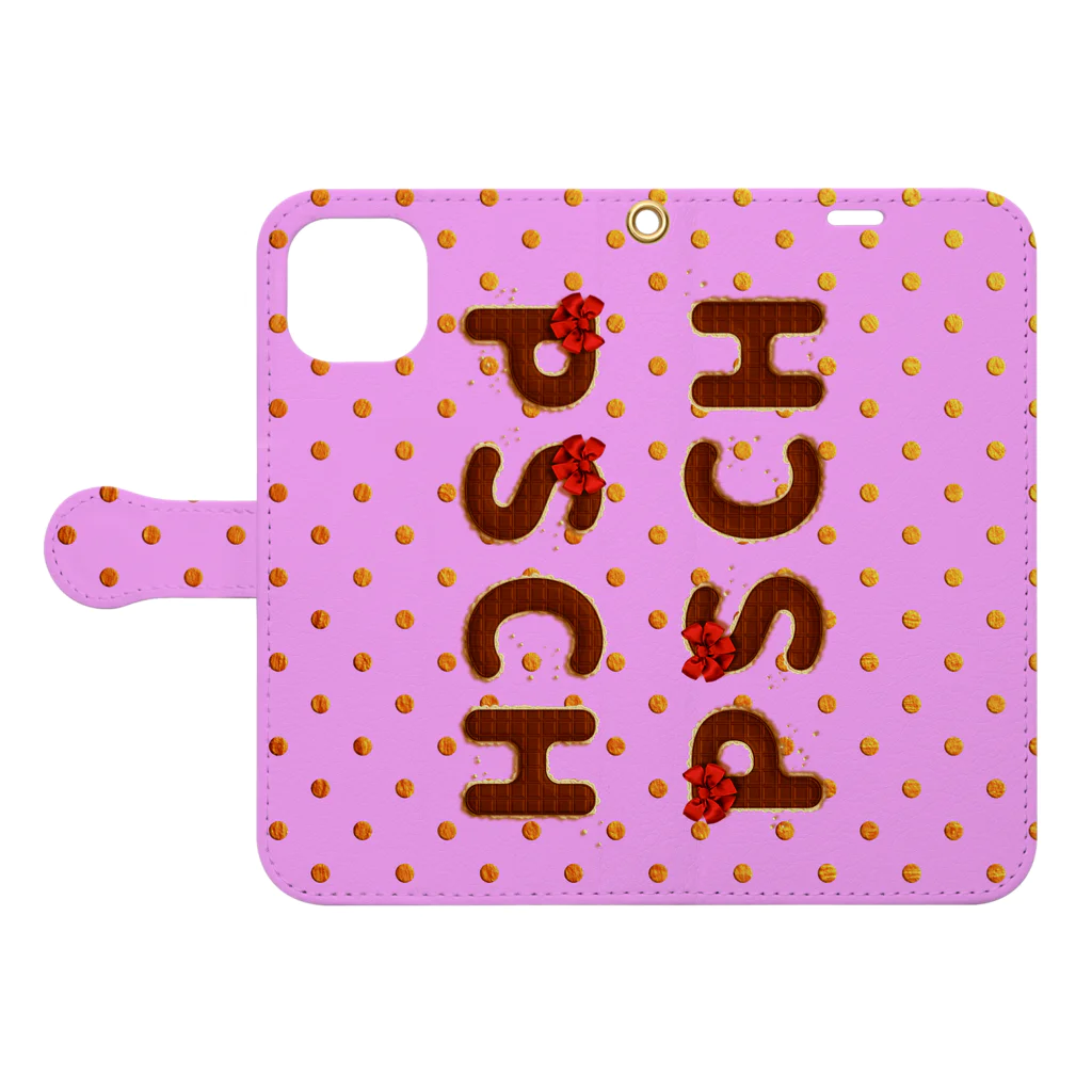 Photoshopちゃんねるの【PSCH】チョコレート Book-Style Smartphone Case:Opened (outside)