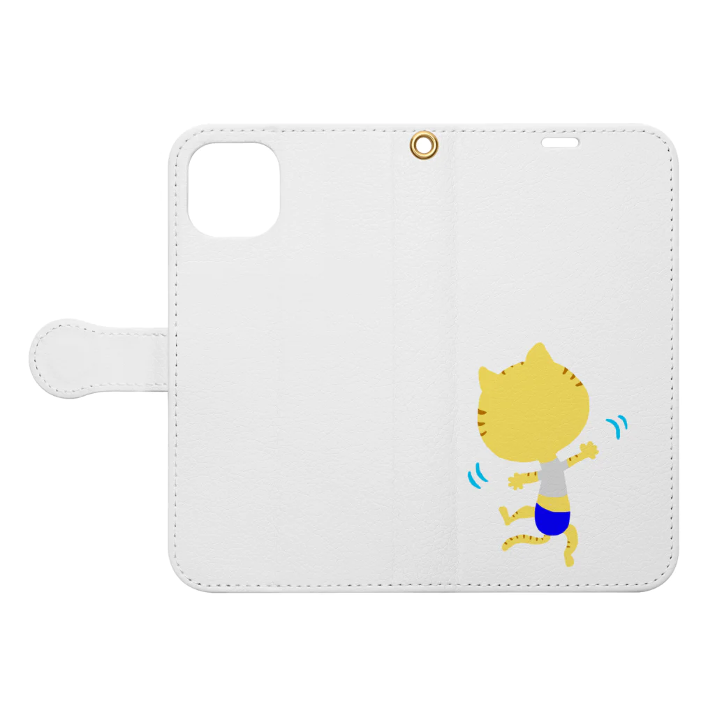 kayoko-Aのねこくんとダンス Book-Style Smartphone Case:Opened (outside)