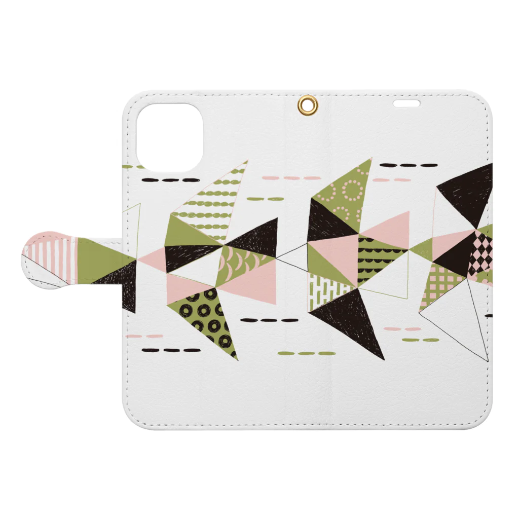 co_tsugumiのつぐみどり1 Book-Style Smartphone Case:Opened (outside)
