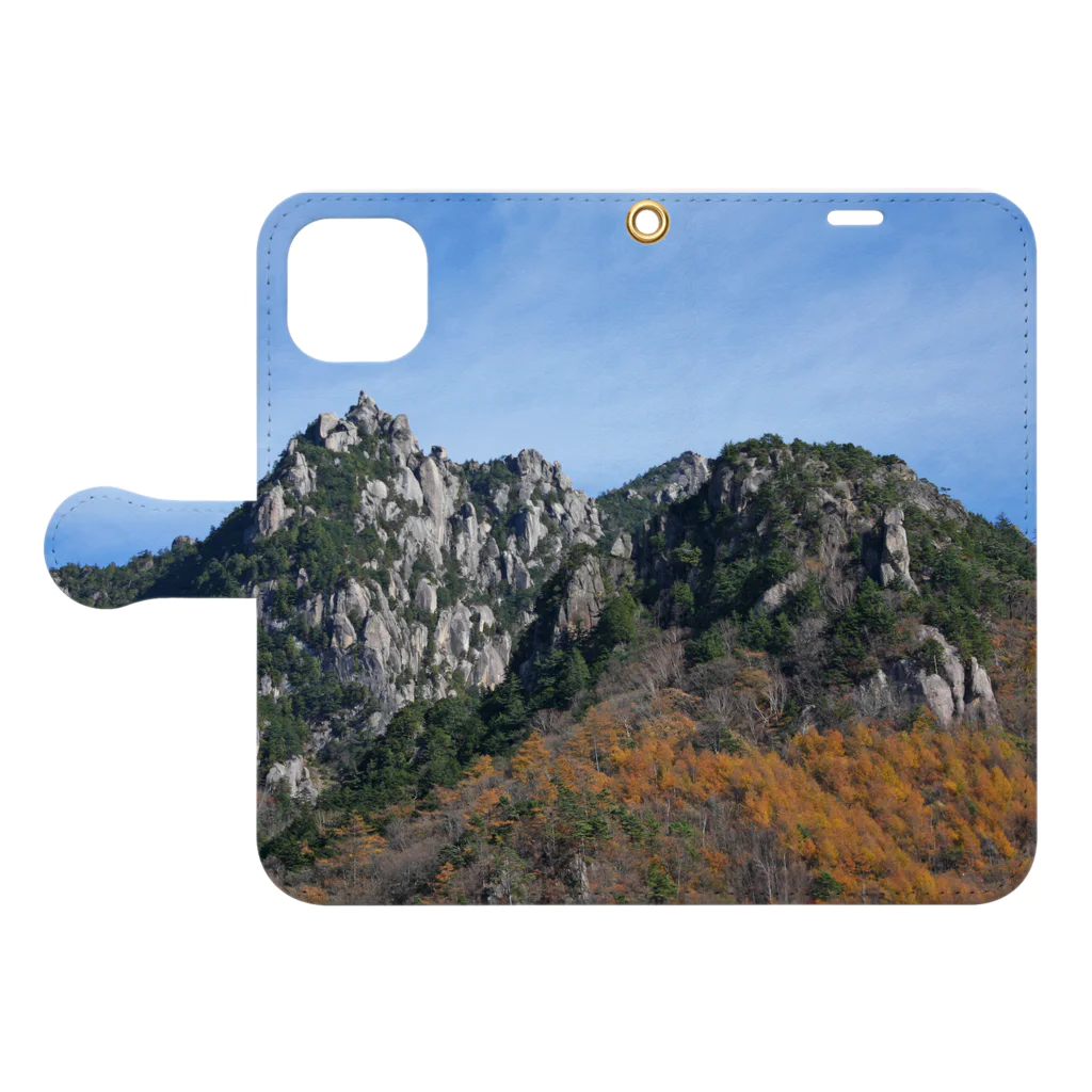 nokkccaの瑞牆山 - Mt.Mizugaki - Book-Style Smartphone Case:Opened (outside)