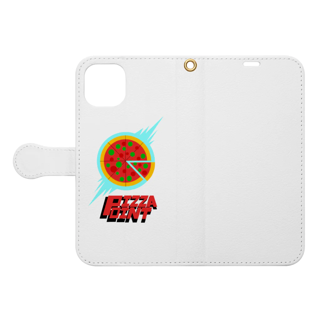 🕷Ame-shop🦇のPizza Point Book-Style Smartphone Case:Opened (outside)