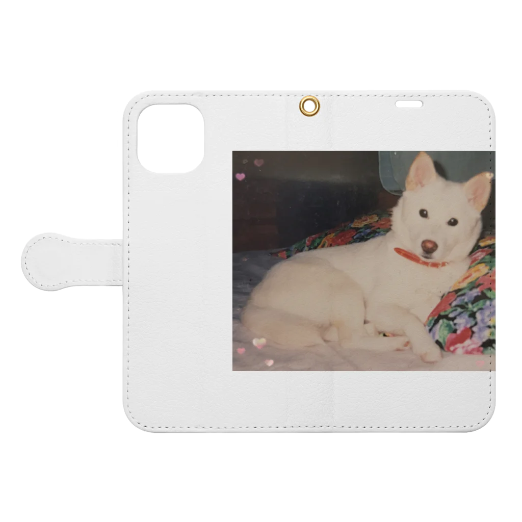 ♪mamashiro♪のリョク君 Book-Style Smartphone Case:Opened (outside)