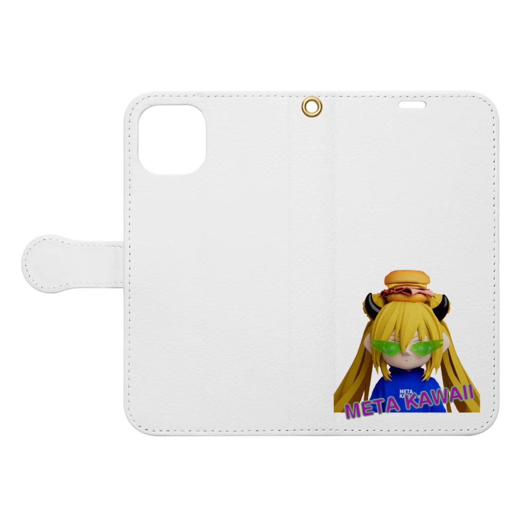 ksi's NFT collectionのDROP'S - META KAWAII #221 Book-Style Smartphone Case:Opened (outside)