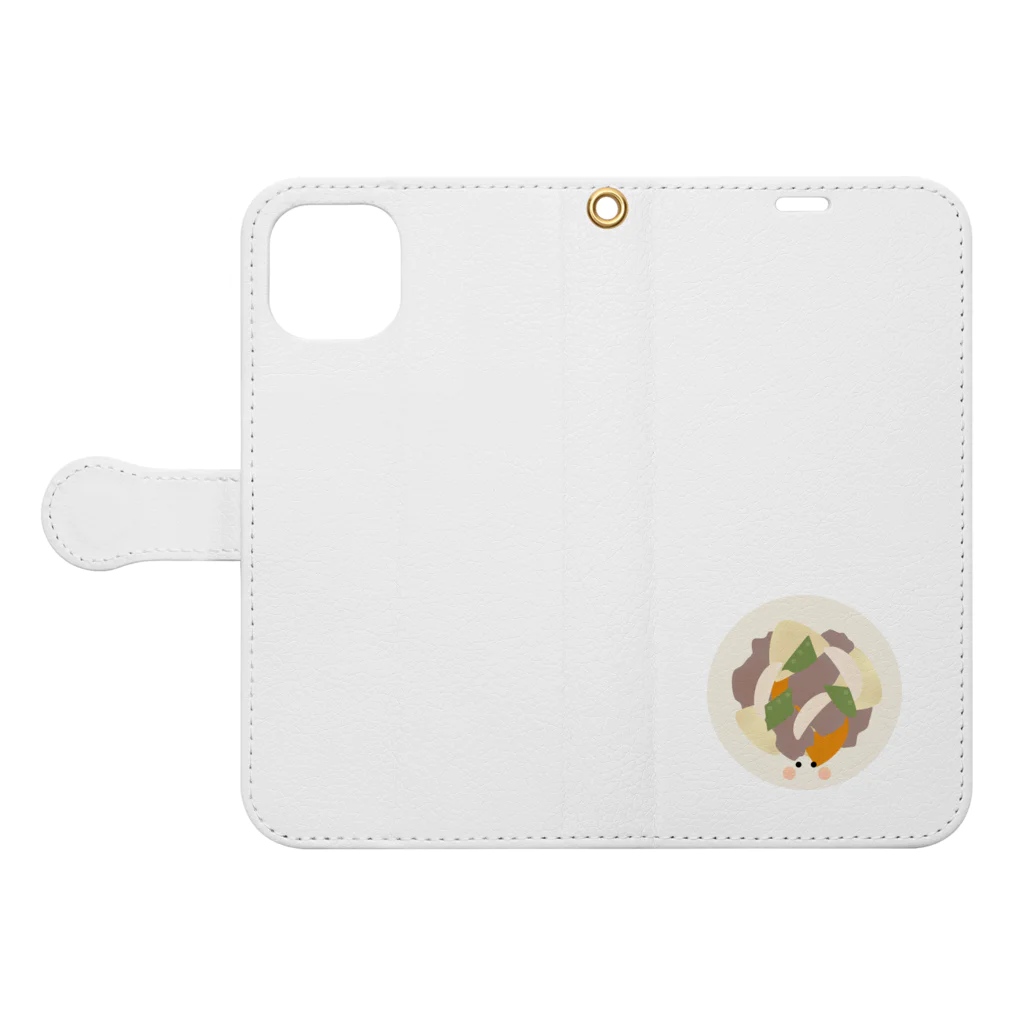 cotton-berry-pancakeの肉じゃがちゃん Book-Style Smartphone Case:Opened (outside)