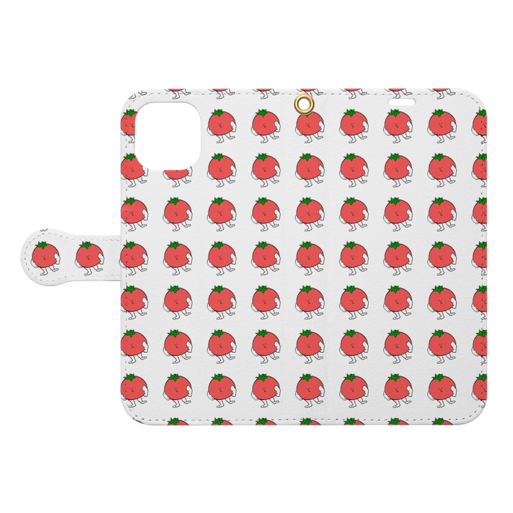 Noahのとまとたち🍅🍅🍅 Book-Style Smartphone Case:Opened (outside)