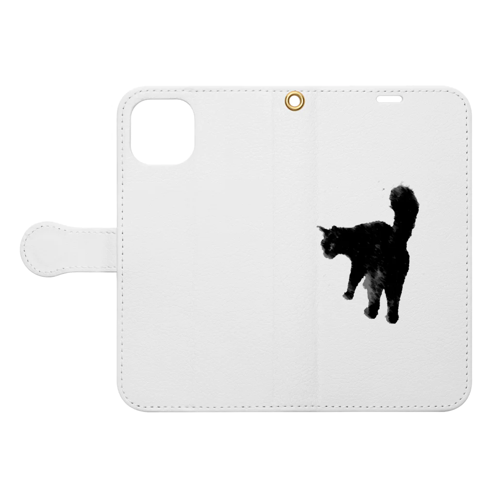 KATTのkuro Book-Style Smartphone Case:Opened (outside)