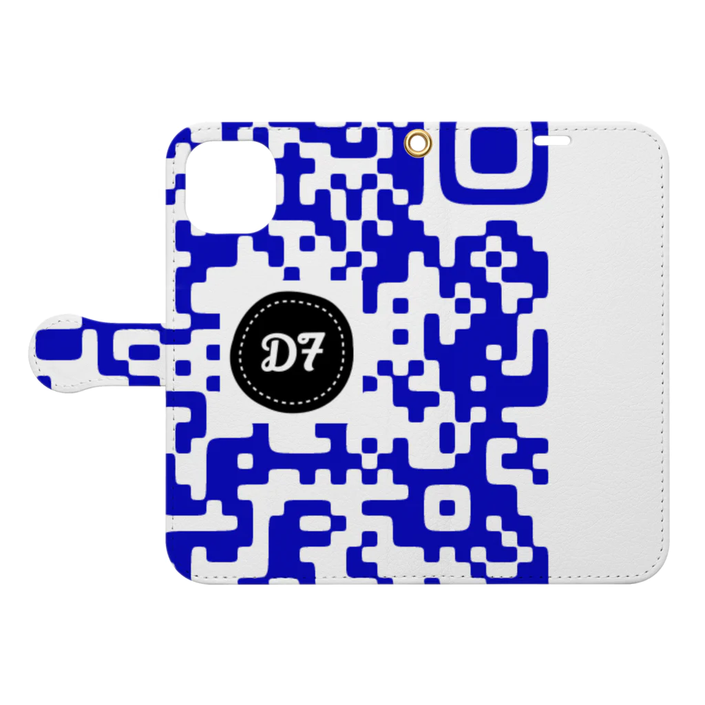 D-SEVEN　公式オンラインショップのQR-B Book-Style Smartphone Case:Opened (outside)