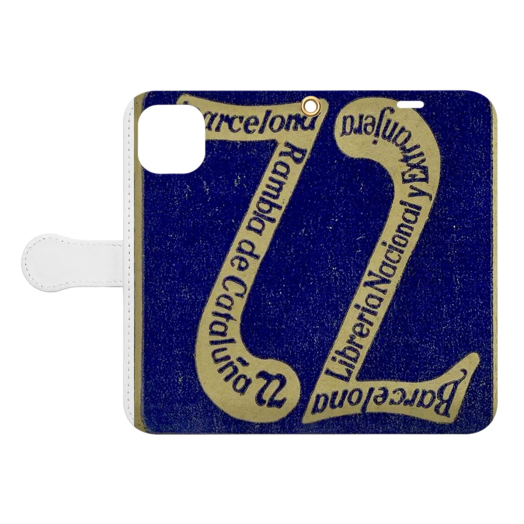 YS VINTAGE WORKSのバルセロナ72  1920 Book-Style Smartphone Case:Opened (outside)