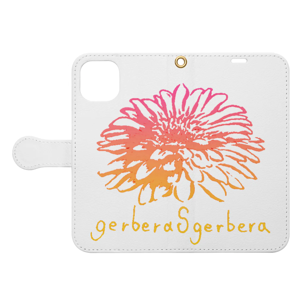 gerberasgerberaのgerberasgerbera Book-Style Smartphone Case:Opened (outside)