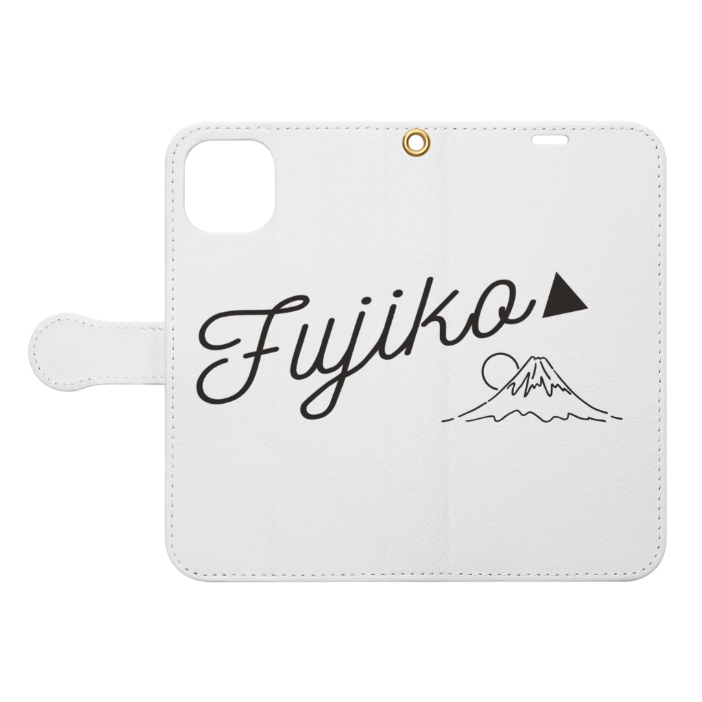 日の丸商店のFUJIKO▲ Book-Style Smartphone Case:Opened (outside)