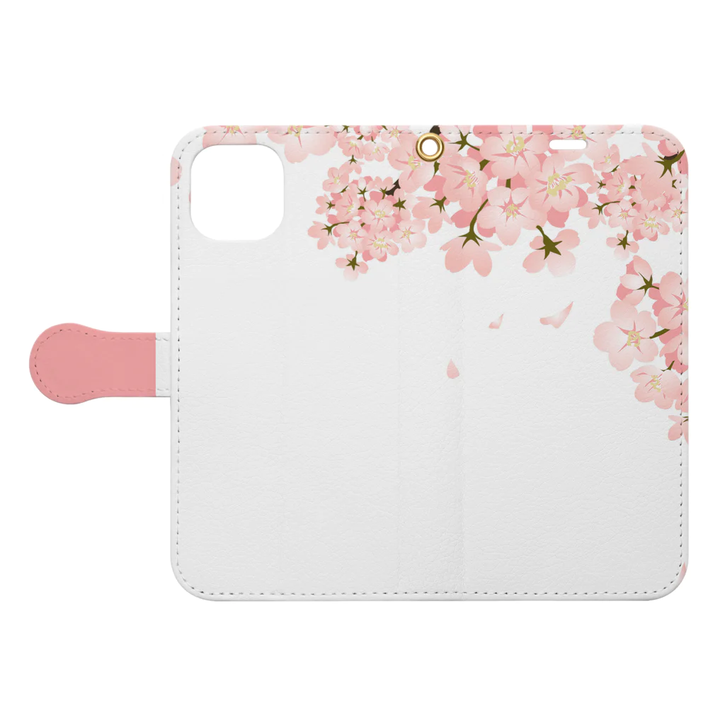 orange_honeyの桜82 Book-Style Smartphone Case:Opened (outside)