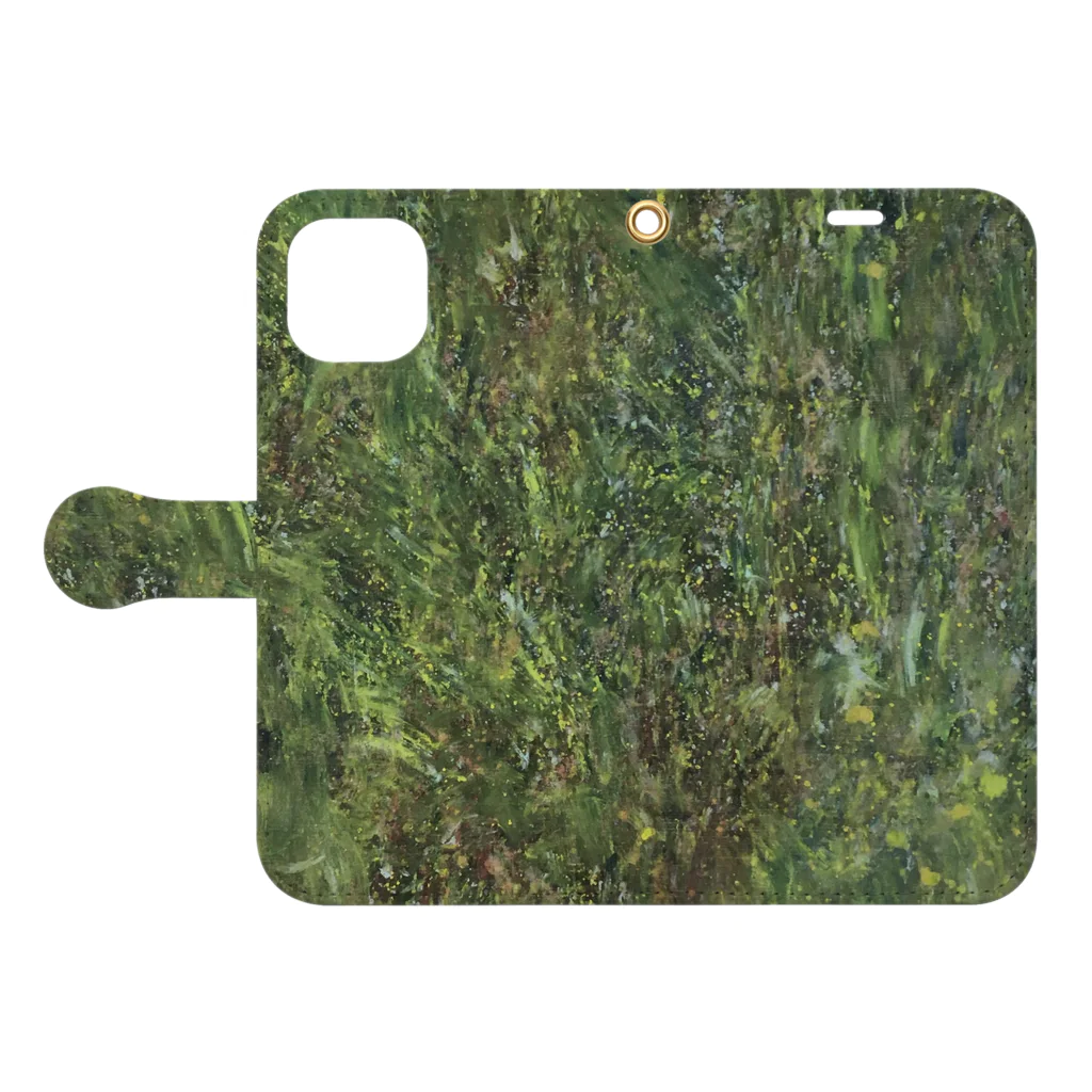 Atelier LaBeauのVert d'ete Book-Style Smartphone Case:Opened (outside)