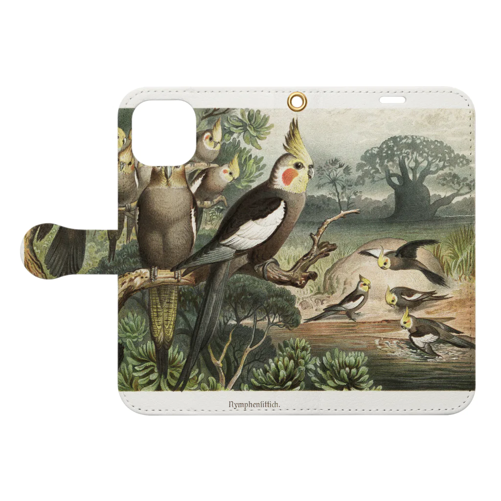 J. Jeffery Print Galleryのオカメインコ Book-Style Smartphone Case:Opened (outside)