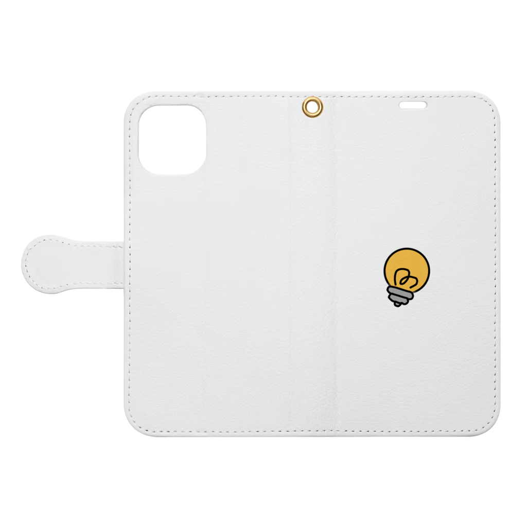 Plight の light -電球- Book-Style Smartphone Case:Opened (outside)