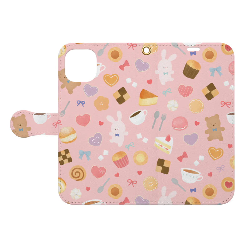 継続支援プラスタのsweets Book-Style Smartphone Case:Opened (outside)