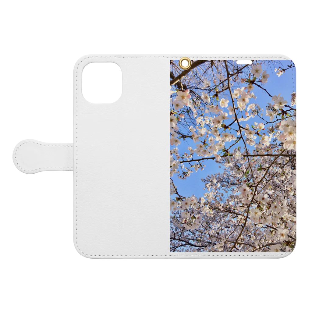 Fleurisseの桜香 Book-Style Smartphone Case:Opened (outside)