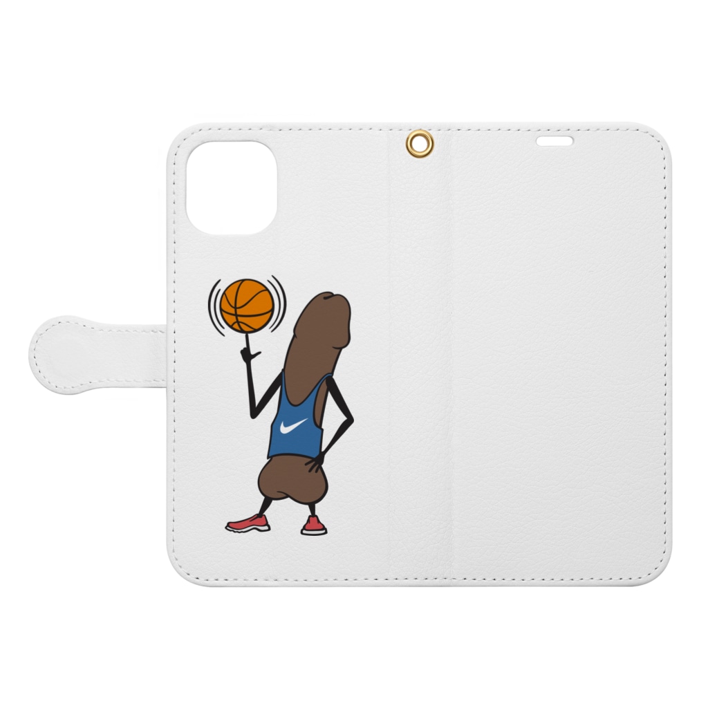 NOBODY754のEddie Funky Dick - Basketball Book-Style Smartphone Case:Opened (outside)