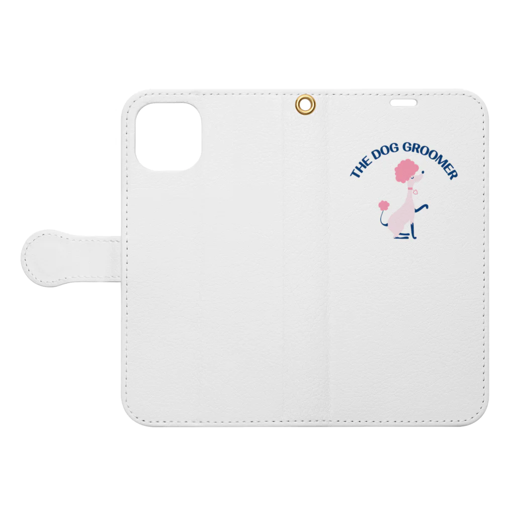 りんごのDOG GROOMER poodle Book-Style Smartphone Case:Opened (outside)