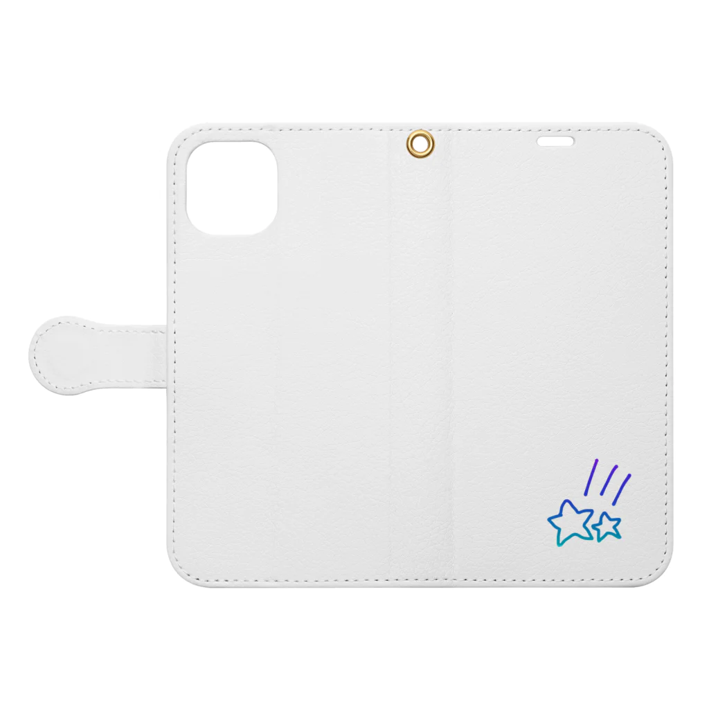 ゆうのおみせのすたぁ☆ Book-Style Smartphone Case:Opened (outside)