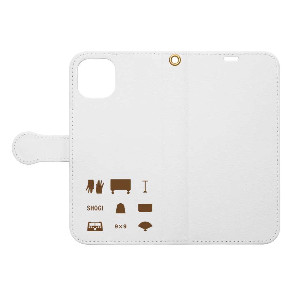 KAWAGOE GRAPHICSのSHOGI GRAPHICS Book-Style Smartphone Case:Opened (outside)