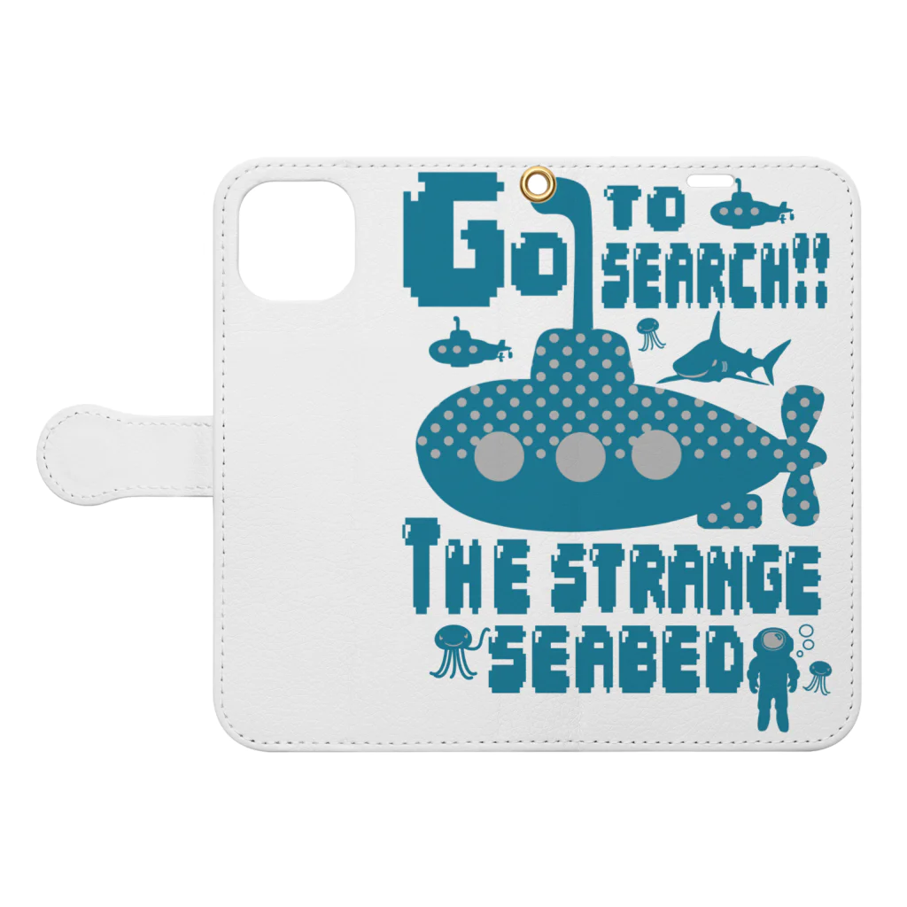 キッズモード某の海底へ行こう! Book-Style Smartphone Case:Opened (outside)