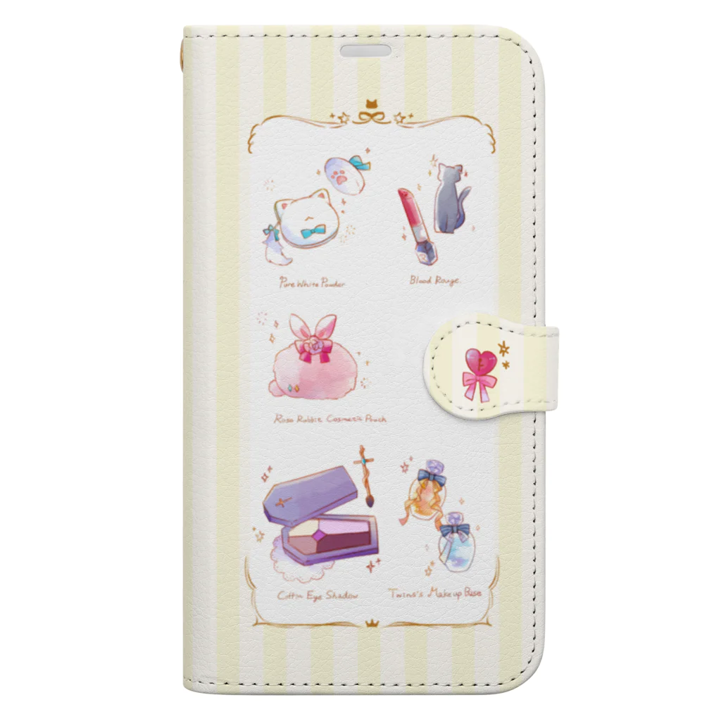 くちなしのNew cosmetic（L） Book-Style Smartphone Case