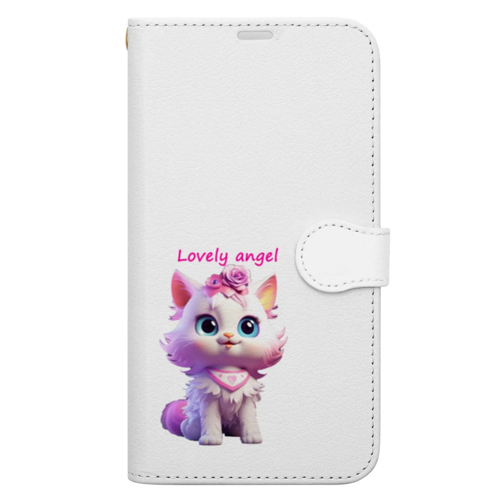 Mingle~DOPのLovey angel 手帳型スマホケース