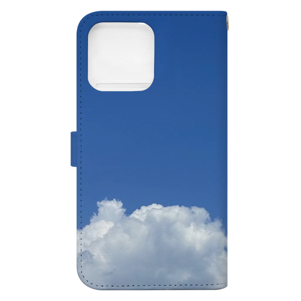 でおきしりぼ子の実験室の夏の日ー空バージョン Book-Style Smartphone Case :back